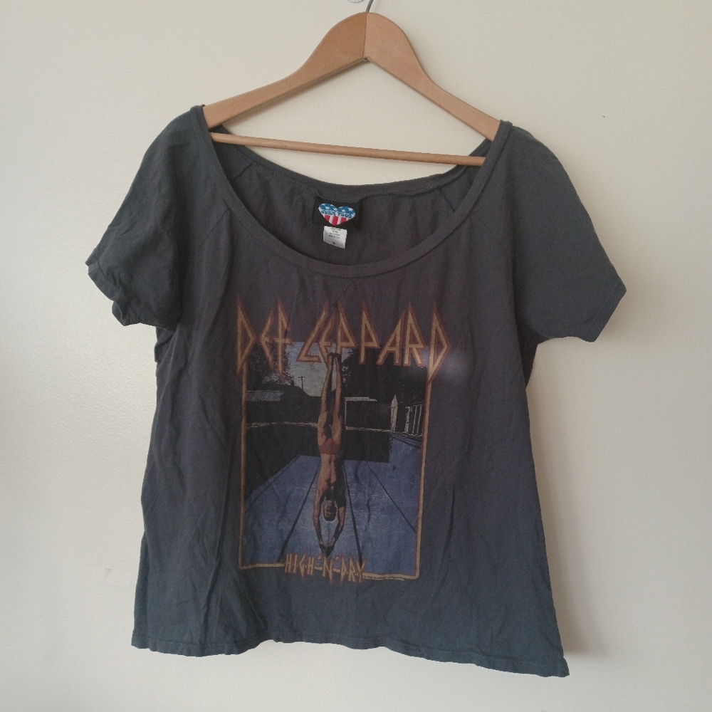 Def Leppard Junk Food Concert Tee,M